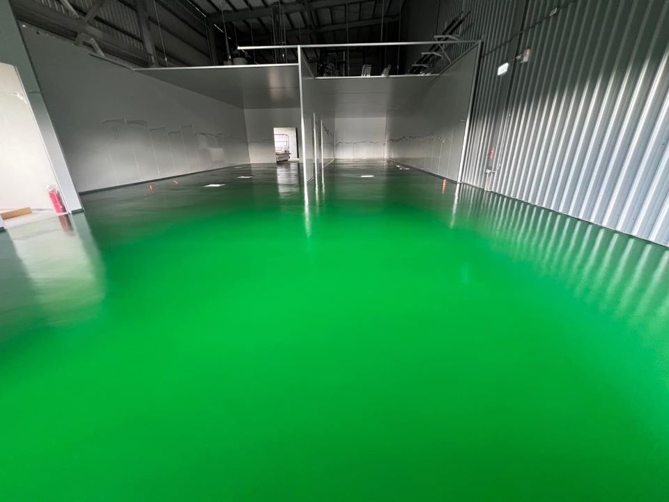 台南麻豆蛋廠 耐重壓止滑型EPOXY地坪 